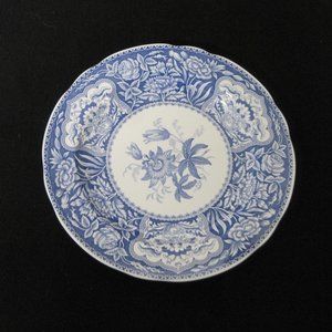 Blue SPODE Room Collection England Pattern Floral  Dinner Plate White, Blue